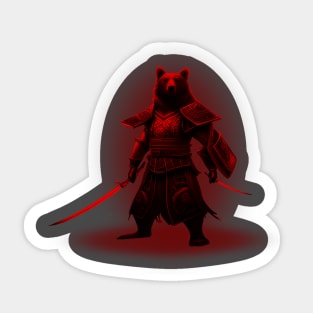 Samurai Bear Sticker